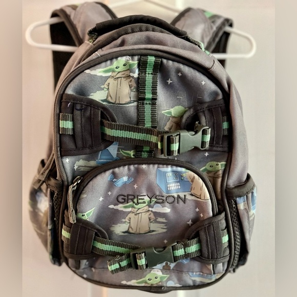 PBK Mackenzie The Mandalorian Grogu Glow-in-the-Dark Backpack/lunchbox ‘GREYSON’ - Picture 3 of 7